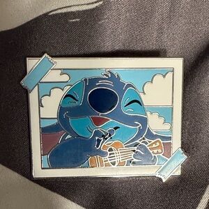 Disney Stitch Playing Guitar Enamel Pin